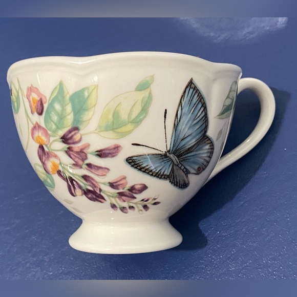 Lenox Butterfly Meadow Blue Butterfly cup and saucer set - Picture 5 of 11